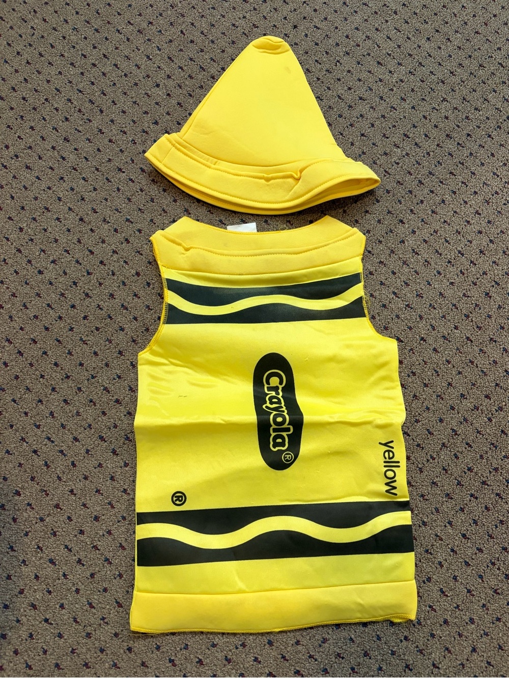 Crayola Yellow Kids Costume